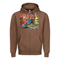 Chestnut living on lake time Zipper Hoodie - Zillion Design Studio