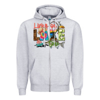Living On Lake Time Zipper Hoodie | Teevron
