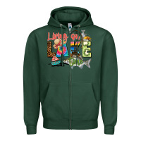 Sports Green living on lake time Zipper Hoodie - Zillion Design Studio