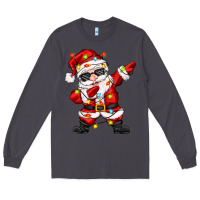 Smoke dabbing santa with christmas lights Long Sleeve Tee - Zillion Design Studio