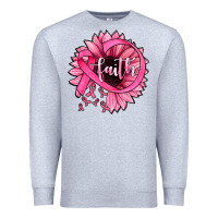 Heather Grey sunflower faith Premium Sweatshirt - JahusDesignShop