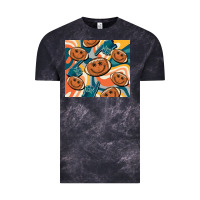 Cloud Black football smiley face Vintage Tee - BarkalooDesign