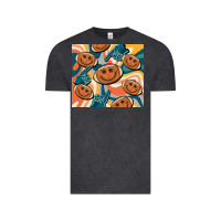 Vintage Black football smiley face Vintage Tee - BarkalooDesign
