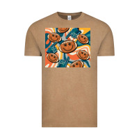 Vintage Coffee football smiley face Vintage Tee - BarkalooDesign
