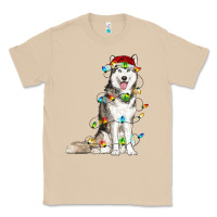 Mushroom husky with christmas lights Classic Tee - RanaPortraitStore