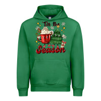 Emerald 'tis the season with christmas tree and hot cocoa Urban Hoodie - MaliasSmallBusiness