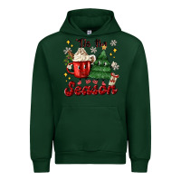Forest Green 'tis the season with christmas tree and hot cocoa Urban Hoodie - MaliasSmallBusiness