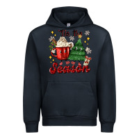 Navy 'tis the season with christmas tree and hot cocoa Urban Hoodie - MaliasSmallBusiness