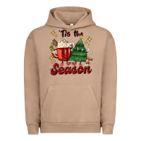 Pigment Burro 'tis the season with christmas tree and hot cocoa Urban Hoodie - MaliasSmallBusiness