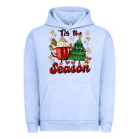 Pigment Grape Ice 'tis the season with christmas tree and hot cocoa Urban Hoodie - MaliasSmallBusiness