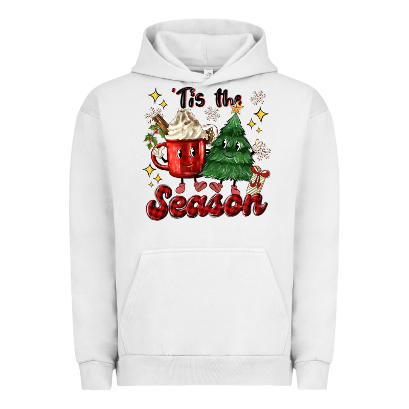 'tis The Season With Christmas Tree And Hot Cocoa Urban Hoodie by MaliasSmallBusiness | Teevron