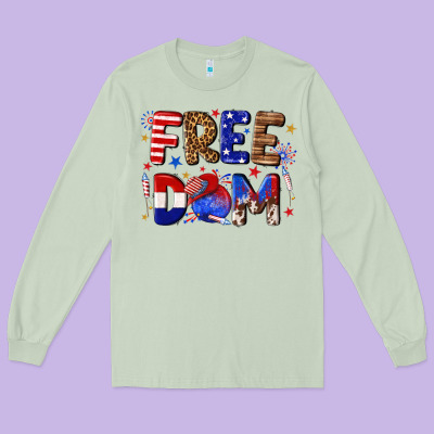 Long Sleeve Tee fourth of july freedom