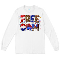White fourth of july freedom Long Sleeve Tee - texasbilliewilder