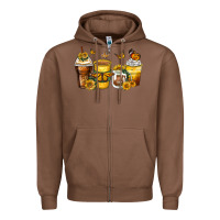 Chestnut butterfly coffee cups Zipper Hoodie - Zillion Design Studio