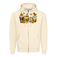 Sandshell butterfly coffee cups Zipper Hoodie - Zillion Design Studio