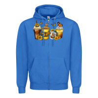 True Royal butterfly coffee cups Zipper Hoodie - Zillion Design Studio