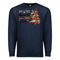 Navy rocking around the christmas tree Premium Sweatshirt - JahusDesignShop