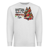 Oatmeal Heather rocking around the christmas tree Premium Sweatshirt - JahusDesignShop