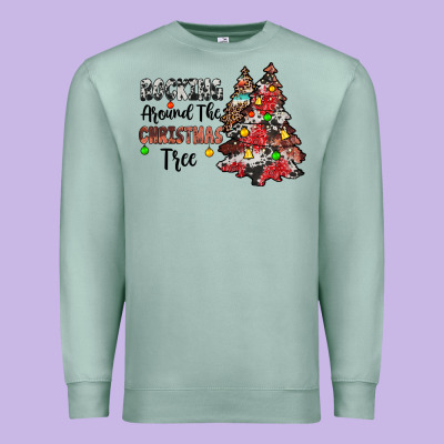 Rocking Around The Christmas Tree Premium Sweatshirt Designed By Jahusdesignshop