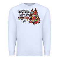 White rocking around the christmas tree Premium Sweatshirt - JahusDesignShop