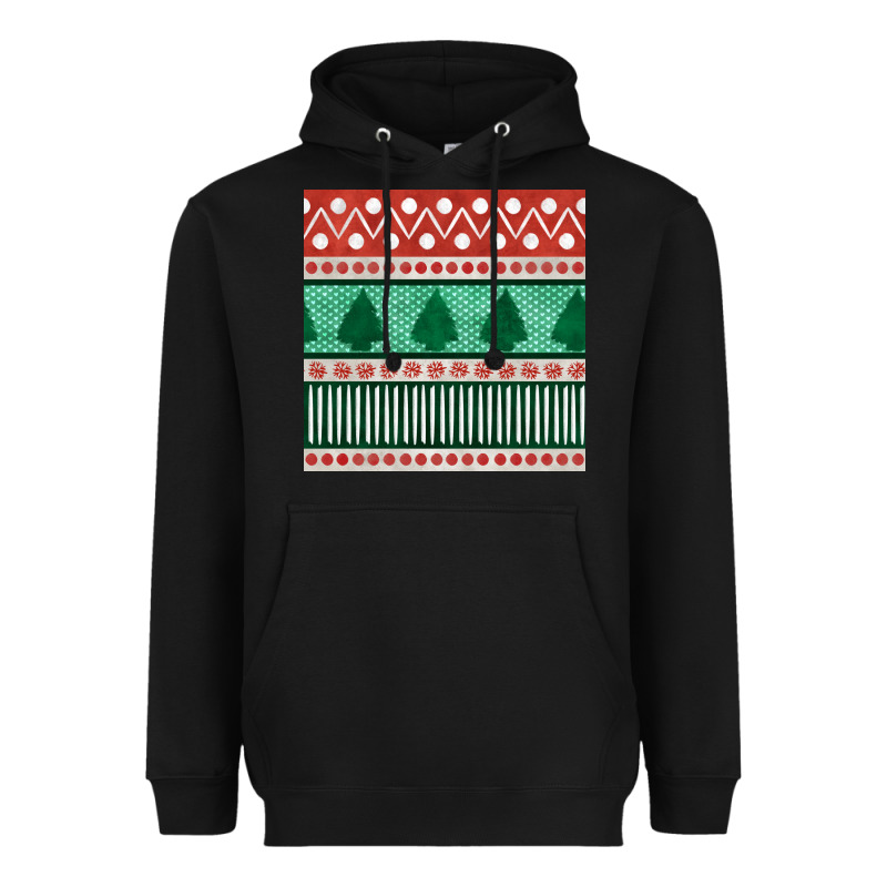 Christmas Trees Hand Drawn Seamless Pattern Heavyweight Hoodie by BundleAndBundleShop | Teevron