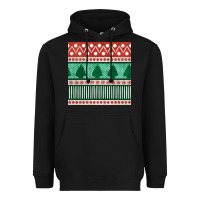 Black christmas trees hand drawn seamless pattern Heavyweight Hoodie - BundleAndBundleShop