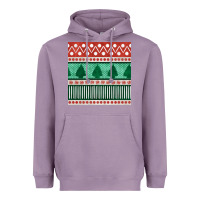 Lavender christmas trees hand drawn seamless pattern Heavyweight Hoodie - BundleAndBundleShop