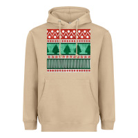 Mushroom christmas trees hand drawn seamless pattern Heavyweight Hoodie - BundleAndBundleShop