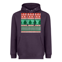 Plum christmas trees hand drawn seamless pattern Heavyweight Hoodie - BundleAndBundleShop