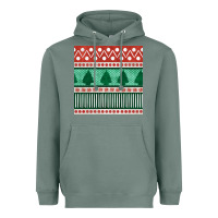 Sage christmas trees hand drawn seamless pattern Heavyweight Hoodie - BundleAndBundleShop