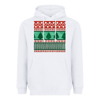 White christmas trees hand drawn seamless pattern Heavyweight Hoodie - BundleAndBundleShop