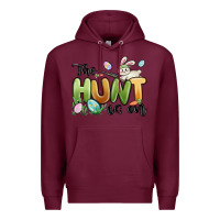 Burgundy the hunt is on Premium Hoodie - MaliasSmallBusiness