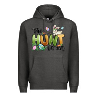 Charcoal Heather the hunt is on Premium Hoodie - MaliasSmallBusiness