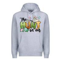 Heather Grey the hunt is on Premium Hoodie - MaliasSmallBusiness