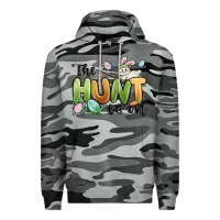 Slate Camo the hunt is on Premium Hoodie - MaliasSmallBusiness
