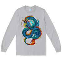 Moon Dust blue dragon Long Sleeve Tee - RanaPortraitStore