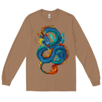 Toasted Coconut blue dragon Long Sleeve Tee - RanaPortraitStore