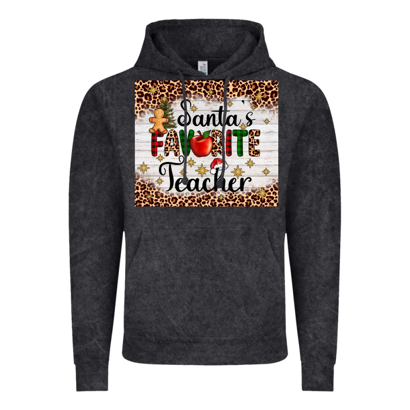 Santa's Favorite Teacher Vintage Hoodie by AdoDesignShop | Teevron