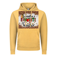 Vintage Mustard santa's favorite teacher Vintage Hoodie - AdoDesignShop