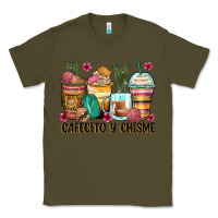 Army Green cafecito y chisme coffee cups Classic Tee - Zillion Design Studio