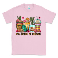 Bubblegum Pink cafecito y chisme coffee cups Classic Tee - Zillion Design Studio