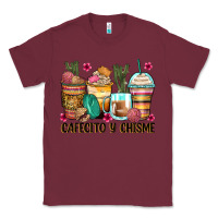 Burgundy cafecito y chisme coffee cups Classic Tee - Zillion Design Studio