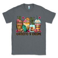 Charcoal Heather cafecito y chisme coffee cups Classic Tee - Zillion Design Studio