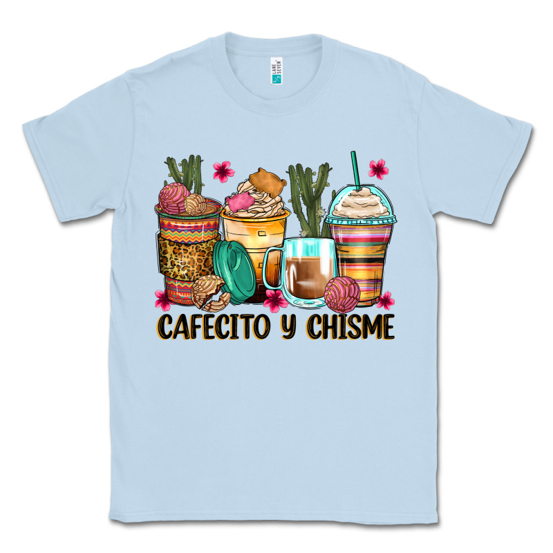 Cafecito Y Chisme Coffee Cups Classic Tee by Zillion Design Studio | Teevron
