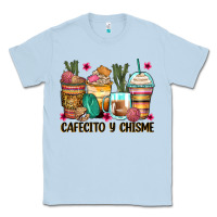 Dusty Blue cafecito y chisme coffee cups Classic Tee - Zillion Design Studio