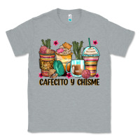 Heather Grey cafecito y chisme coffee cups Classic Tee - Zillion Design Studio