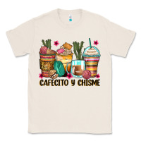 Natural cafecito y chisme coffee cups Classic Tee - Zillion Design Studio
