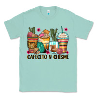 Seafoam cafecito y chisme coffee cups Classic Tee - Zillion Design Studio