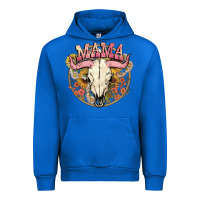 Cobalt bullskull mama Urban Hoodie - NancyCooperArtShop