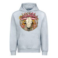 Heather Grey bullskull mama Urban Hoodie - NancyCooperArtShop